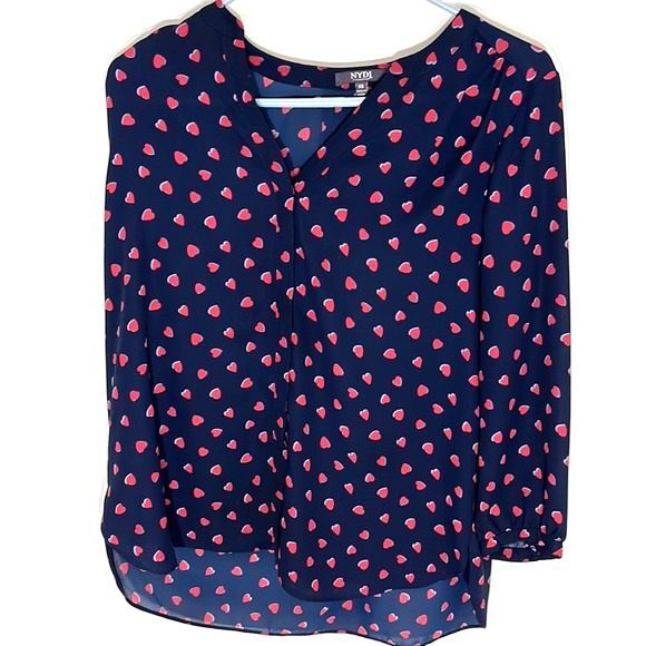 NYDJ 15 Bundle Pack 3/4 Sleeve Mandarin-Collar Pleated Blouse Different Print XS - Picture 5 of 15